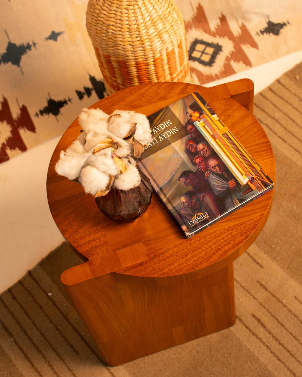 Samt Side Table —Natural Pitch Pine Wood — LIMITED EDITION