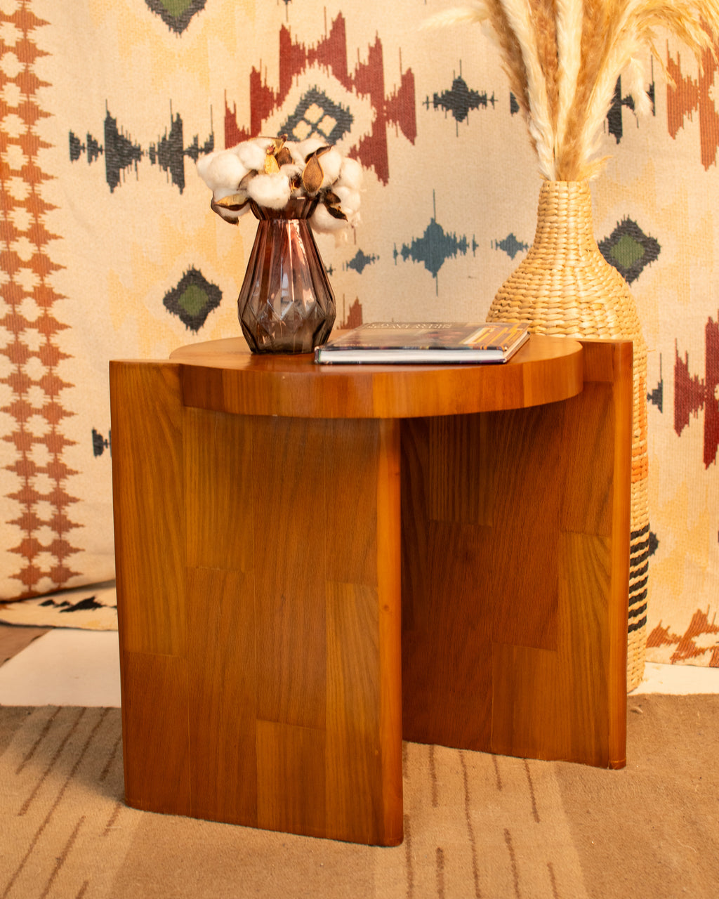 Samt Side Table —Natural Pitch Pine Wood — LIMITED EDITION
