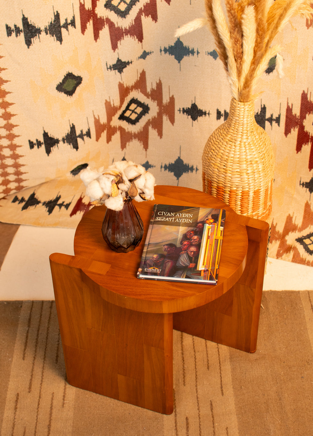 Samt Side Table —Natural Pitch Pine Wood — LIMITED EDITION