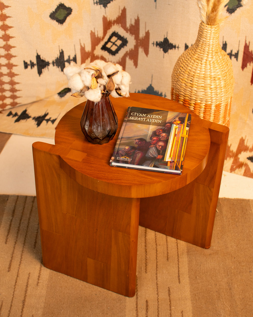 Samt Side Table —Natural Pitch Pine Wood — LIMITED EDITION