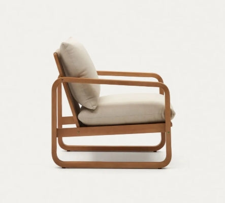 Jidhr Lounge Chair — Solid Beech Wood