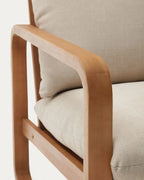 Jidhr Lounge Chair — Solid Beech Wood