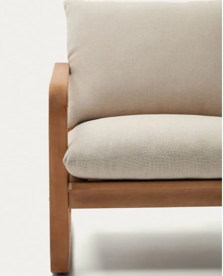 Jidhr Lounge Chair — Solid Beech Wood